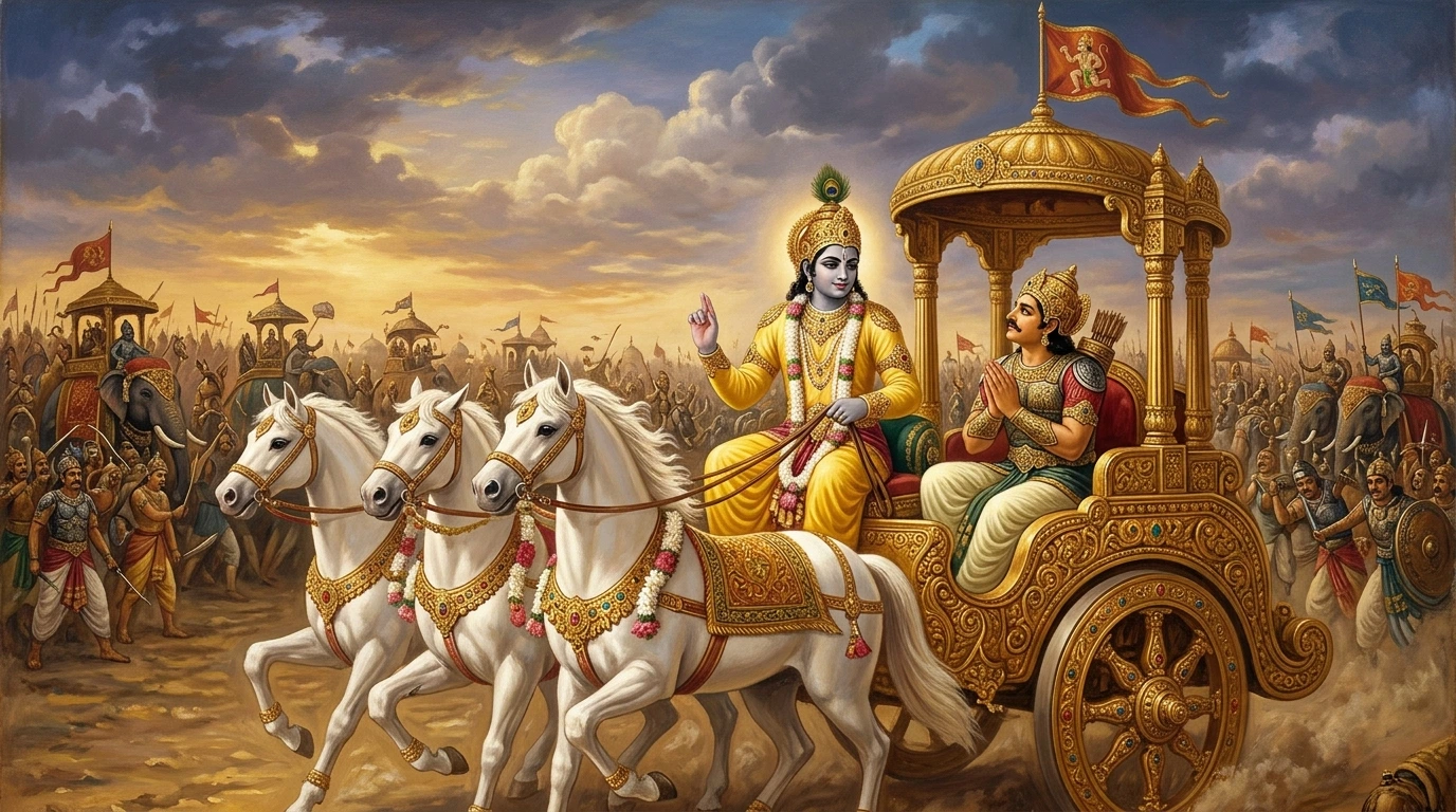 Lord Krishna Classical Painting